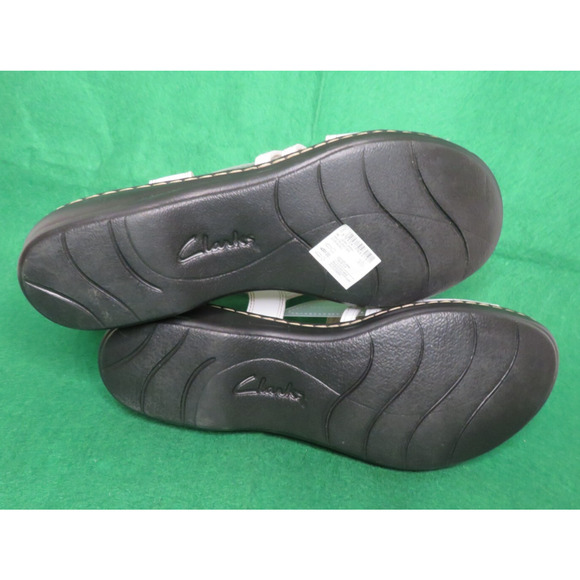 Clarks Leisa Janna Womens White Leather Sandal Gladiator Comfort Size 12 M - NEW - Picture 10 of 12